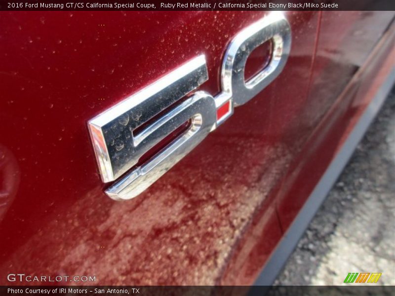 Ruby Red Metallic / California Special Ebony Black/Miko Suede 2016 Ford Mustang GT/CS California Special Coupe