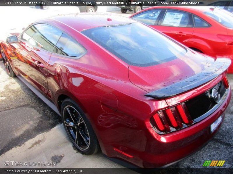 Ruby Red Metallic / California Special Ebony Black/Miko Suede 2016 Ford Mustang GT/CS California Special Coupe