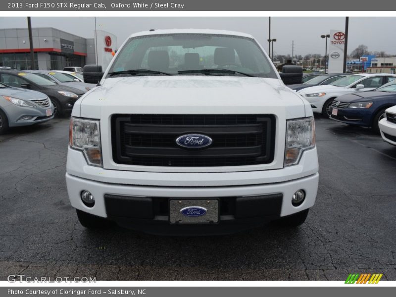 Oxford White / Steel Gray 2013 Ford F150 STX Regular Cab