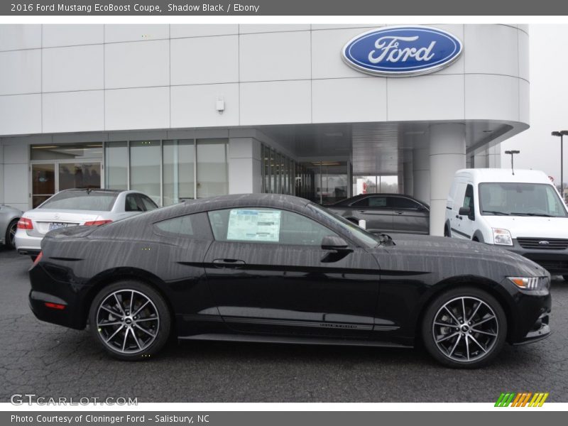 Shadow Black / Ebony 2016 Ford Mustang EcoBoost Coupe