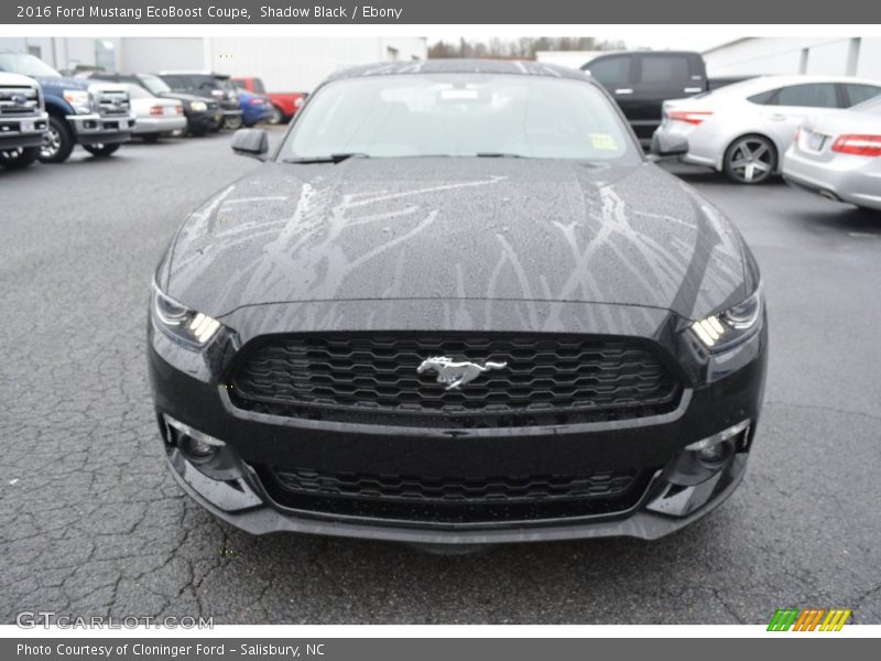 Shadow Black / Ebony 2016 Ford Mustang EcoBoost Coupe