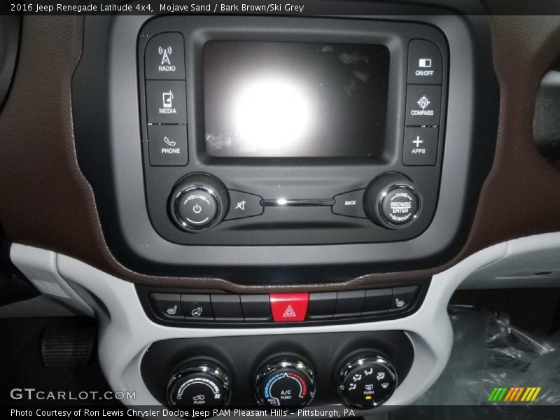 Mojave Sand / Bark Brown/Ski Grey 2016 Jeep Renegade Latitude 4x4