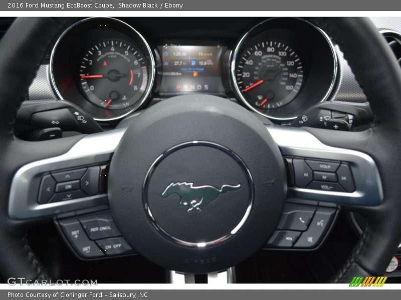 Shadow Black / Ebony 2016 Ford Mustang EcoBoost Coupe