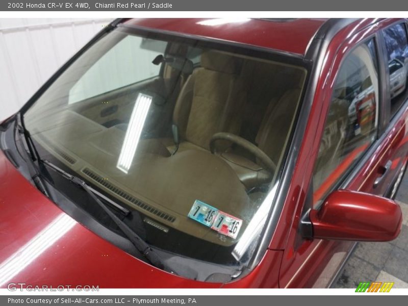 Chianti Red Pearl / Saddle 2002 Honda CR-V EX 4WD
