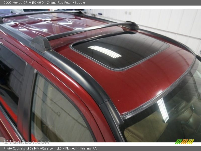 Chianti Red Pearl / Saddle 2002 Honda CR-V EX 4WD