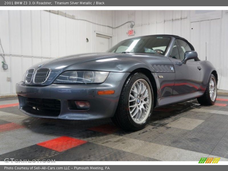 Titanium Silver Metallic / Black 2001 BMW Z3 3.0i Roadster