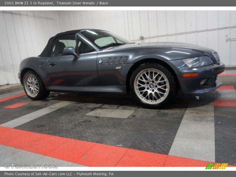 Titanium Silver Metallic / Black 2001 BMW Z3 3.0i Roadster