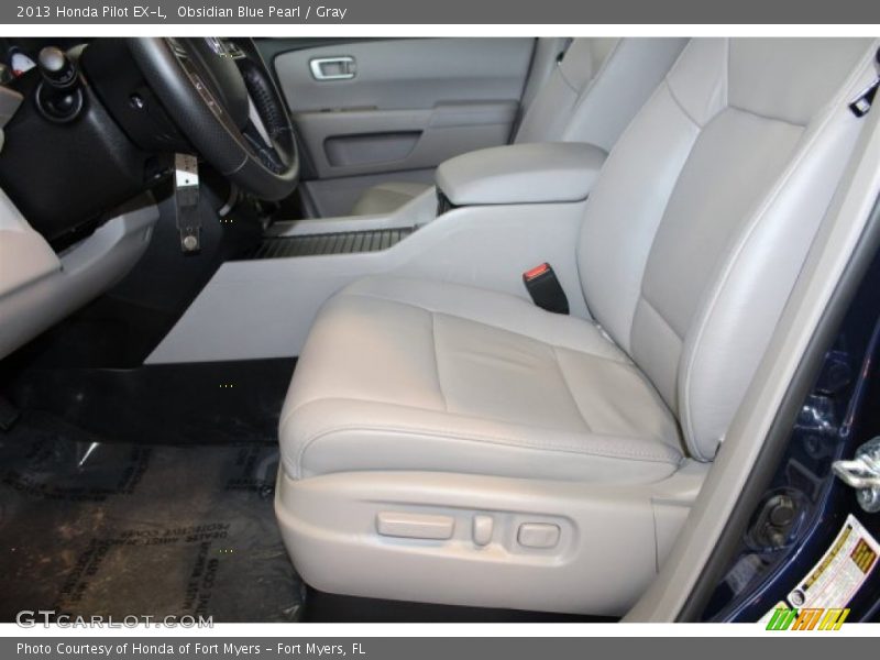 Obsidian Blue Pearl / Gray 2013 Honda Pilot EX-L