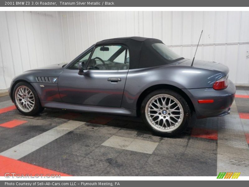 Titanium Silver Metallic / Black 2001 BMW Z3 3.0i Roadster