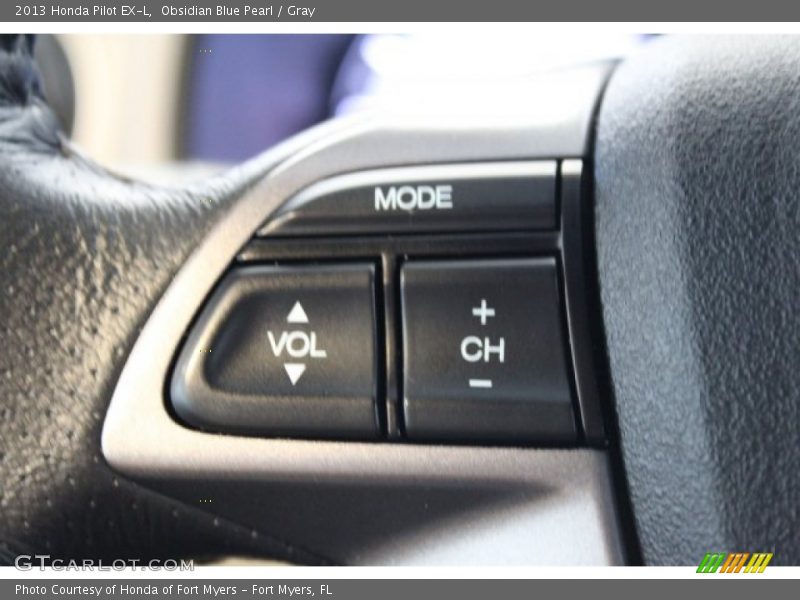 Obsidian Blue Pearl / Gray 2013 Honda Pilot EX-L