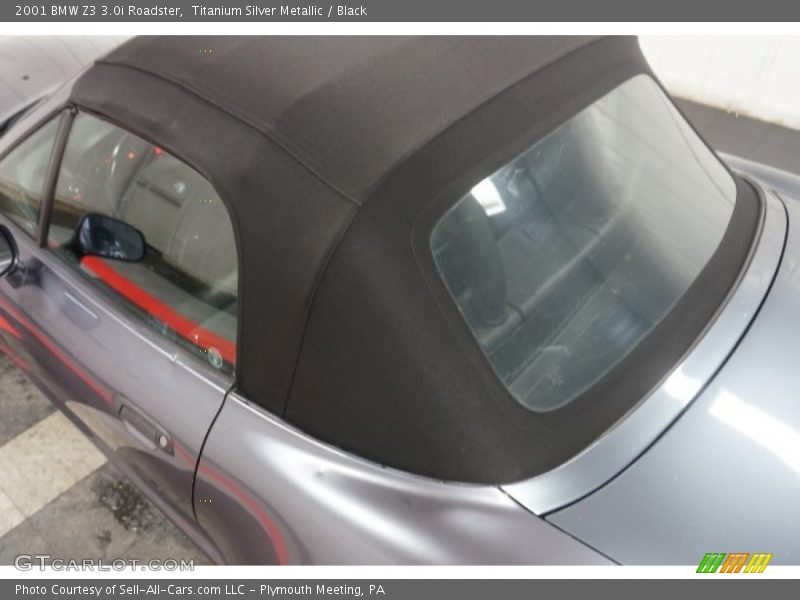 Titanium Silver Metallic / Black 2001 BMW Z3 3.0i Roadster