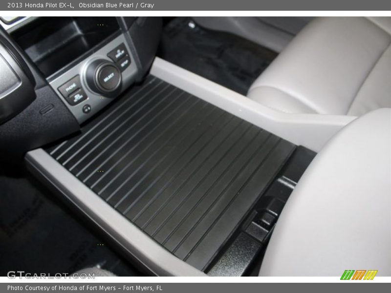 Obsidian Blue Pearl / Gray 2013 Honda Pilot EX-L