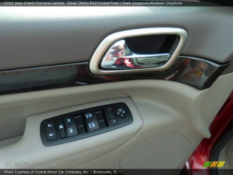 Deep Cherry Red Crystal Pearl / Dark Graystone/Medium Graystone 2013 Jeep Grand Cherokee Laredo
