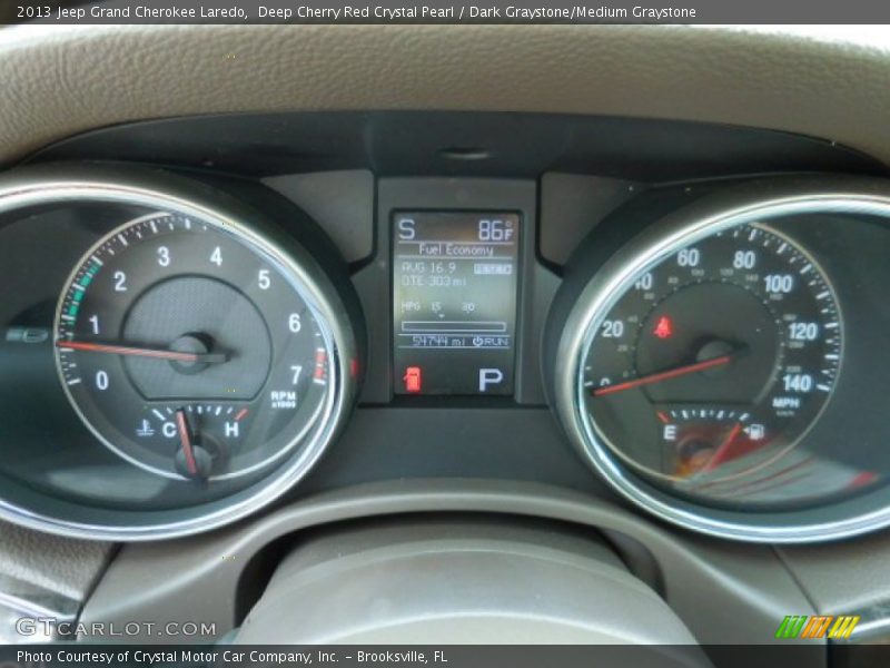 Deep Cherry Red Crystal Pearl / Dark Graystone/Medium Graystone 2013 Jeep Grand Cherokee Laredo