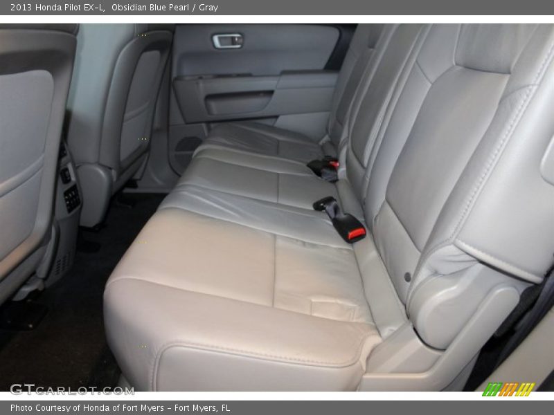 Obsidian Blue Pearl / Gray 2013 Honda Pilot EX-L