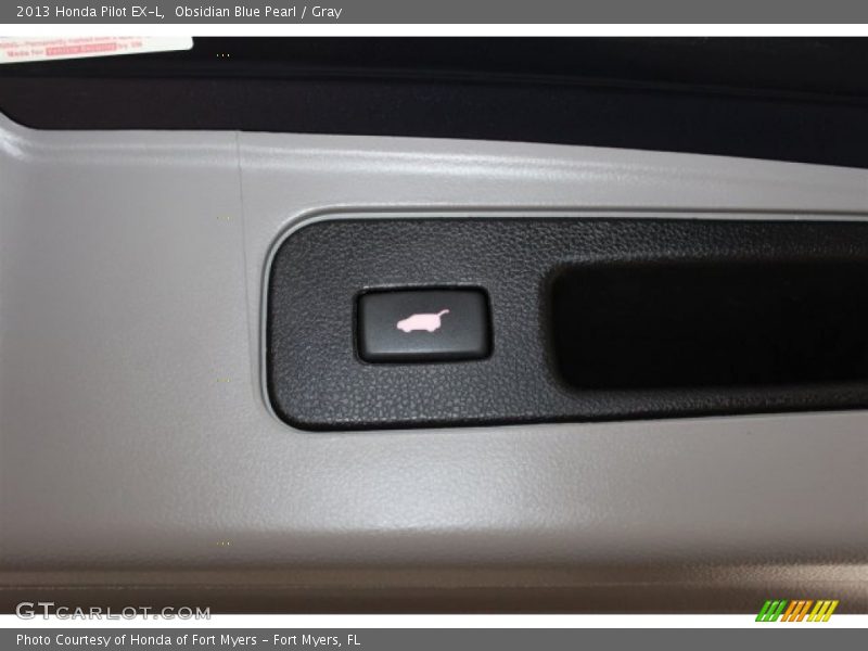 Obsidian Blue Pearl / Gray 2013 Honda Pilot EX-L