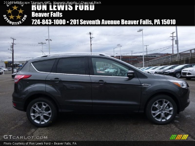 Magnetic Metallic / Charcoal Black 2016 Ford Escape Titanium 4WD