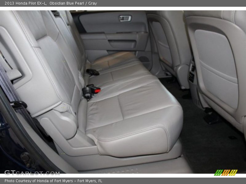 Obsidian Blue Pearl / Gray 2013 Honda Pilot EX-L