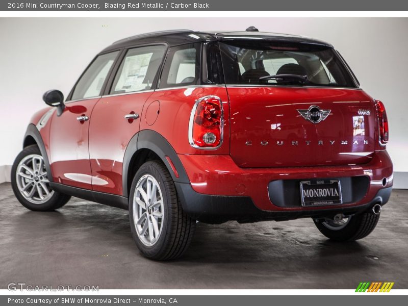Blazing Red Metallic / Carbon Black 2016 Mini Countryman Cooper