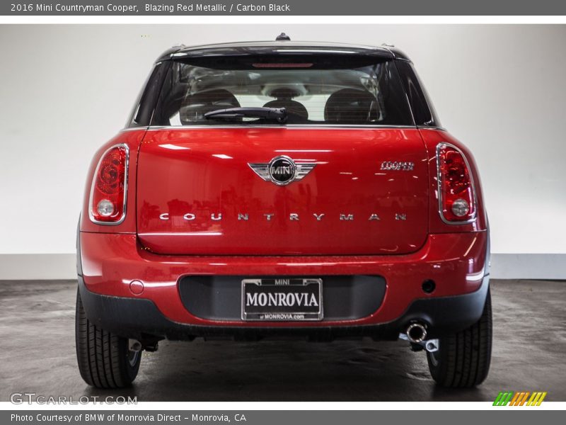 Blazing Red Metallic / Carbon Black 2016 Mini Countryman Cooper