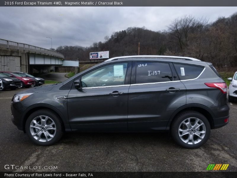 Magnetic Metallic / Charcoal Black 2016 Ford Escape Titanium 4WD