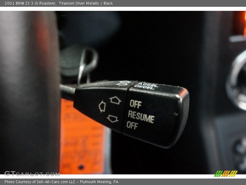 Titanium Silver Metallic / Black 2001 BMW Z3 3.0i Roadster