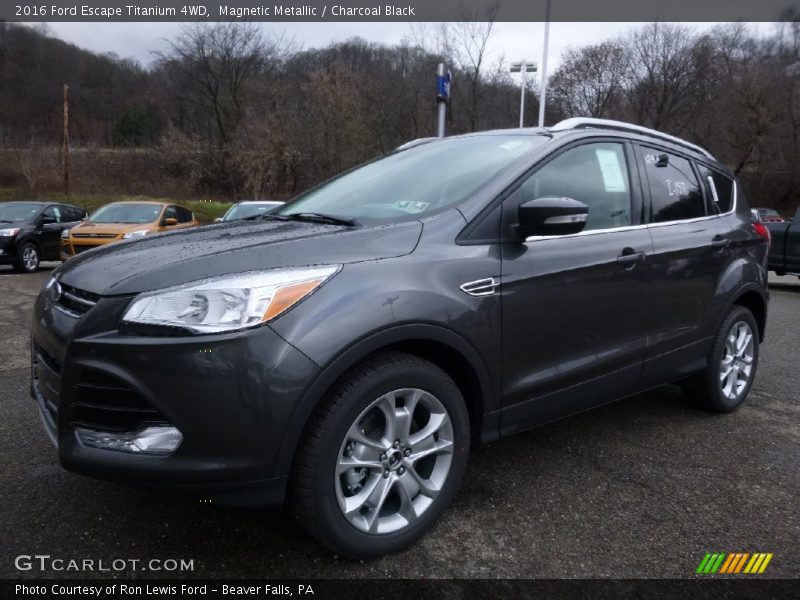 Magnetic Metallic / Charcoal Black 2016 Ford Escape Titanium 4WD