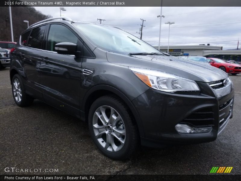 Magnetic Metallic / Charcoal Black 2016 Ford Escape Titanium 4WD