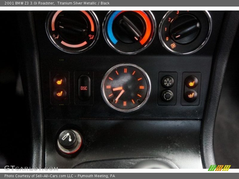 Titanium Silver Metallic / Black 2001 BMW Z3 3.0i Roadster