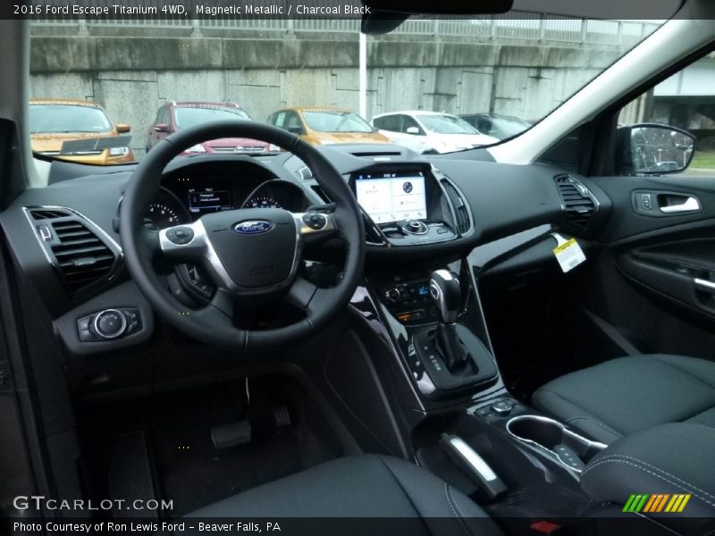 Magnetic Metallic / Charcoal Black 2016 Ford Escape Titanium 4WD