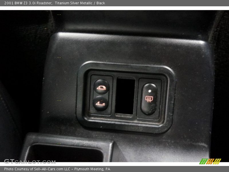 Titanium Silver Metallic / Black 2001 BMW Z3 3.0i Roadster