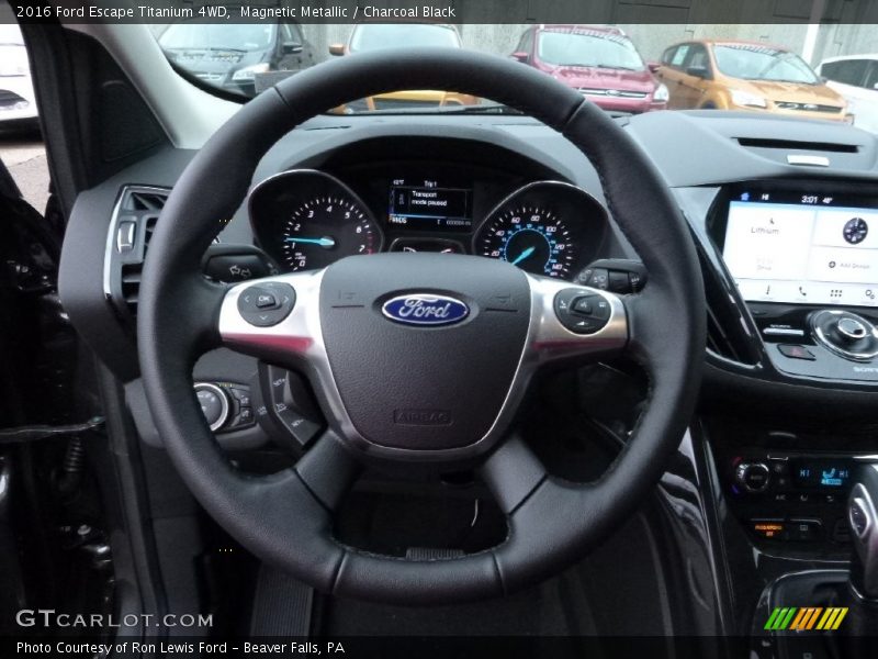 Magnetic Metallic / Charcoal Black 2016 Ford Escape Titanium 4WD