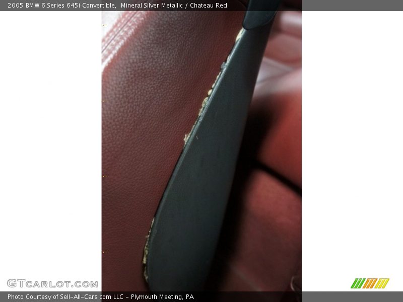 Mineral Silver Metallic / Chateau Red 2005 BMW 6 Series 645i Convertible