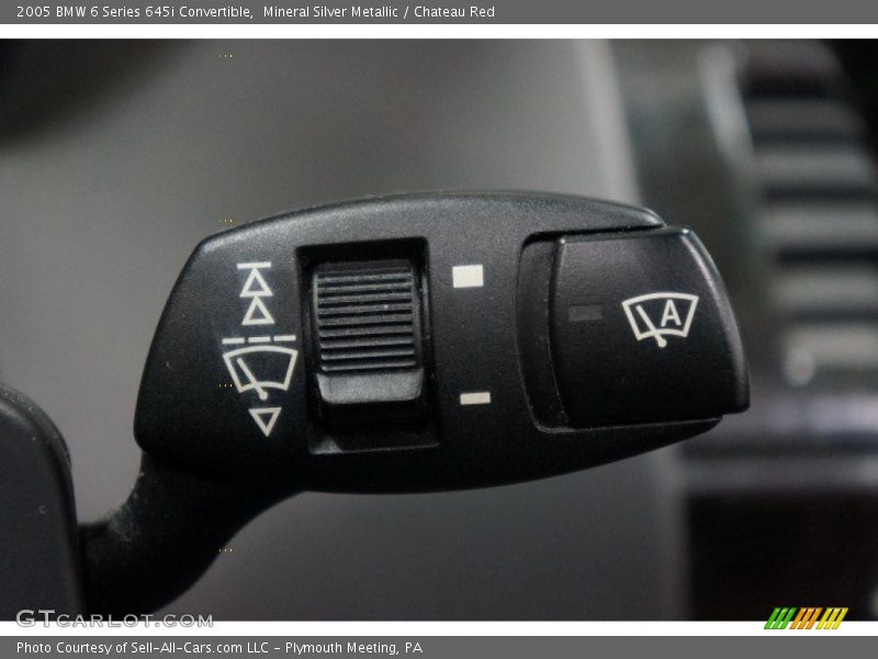 Mineral Silver Metallic / Chateau Red 2005 BMW 6 Series 645i Convertible