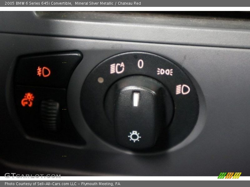 Mineral Silver Metallic / Chateau Red 2005 BMW 6 Series 645i Convertible