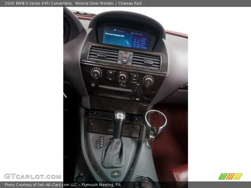 Mineral Silver Metallic / Chateau Red 2005 BMW 6 Series 645i Convertible