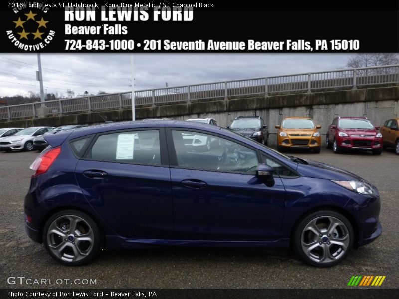 Kona Blue Metallic / ST Charcoal Black 2016 Ford Fiesta ST Hatchback