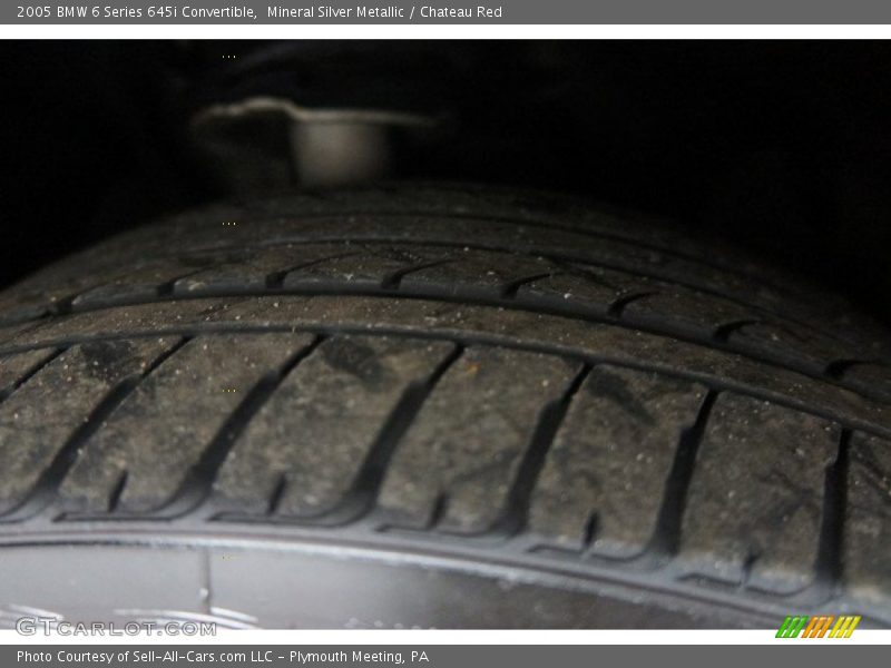 Mineral Silver Metallic / Chateau Red 2005 BMW 6 Series 645i Convertible