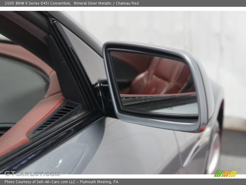 Mineral Silver Metallic / Chateau Red 2005 BMW 6 Series 645i Convertible