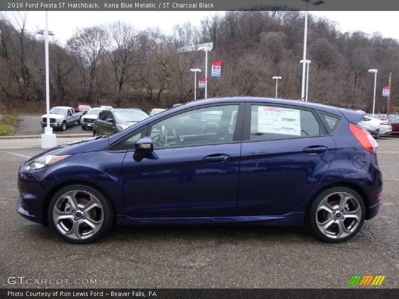 Kona Blue Metallic / ST Charcoal Black 2016 Ford Fiesta ST Hatchback