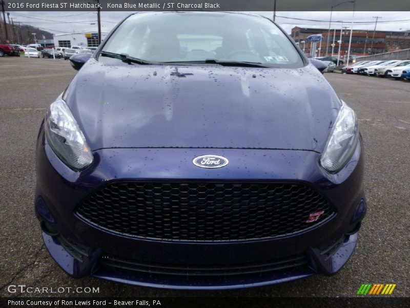 Kona Blue Metallic / ST Charcoal Black 2016 Ford Fiesta ST Hatchback