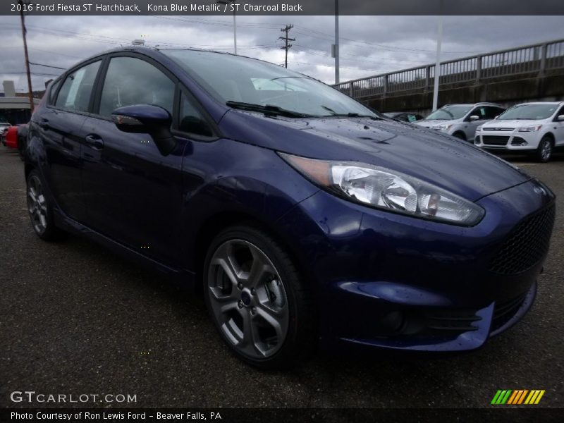 Kona Blue Metallic / ST Charcoal Black 2016 Ford Fiesta ST Hatchback