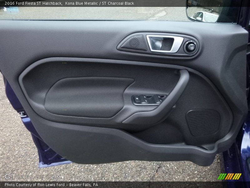 Kona Blue Metallic / ST Charcoal Black 2016 Ford Fiesta ST Hatchback