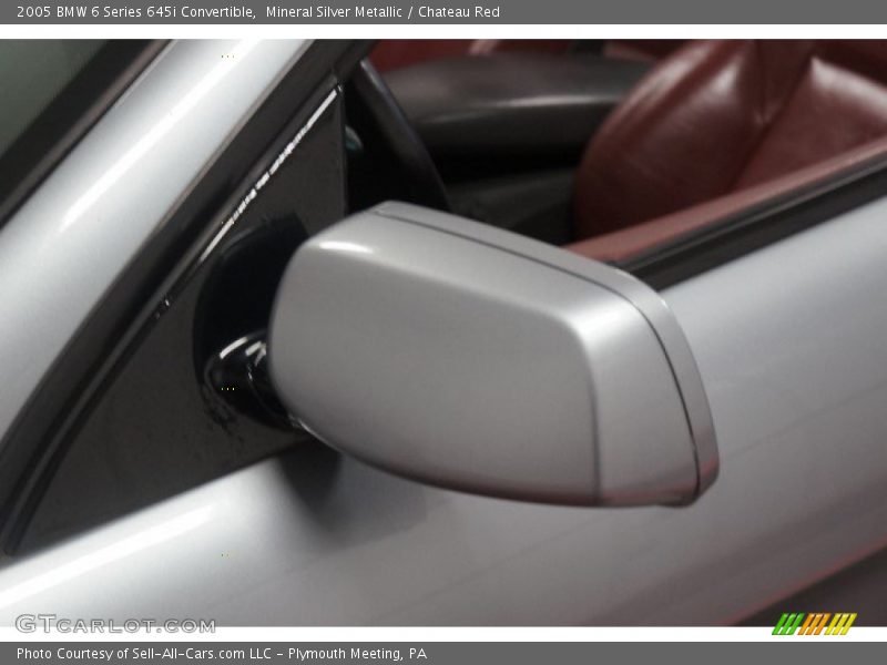 Mineral Silver Metallic / Chateau Red 2005 BMW 6 Series 645i Convertible
