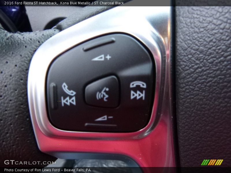 Kona Blue Metallic / ST Charcoal Black 2016 Ford Fiesta ST Hatchback