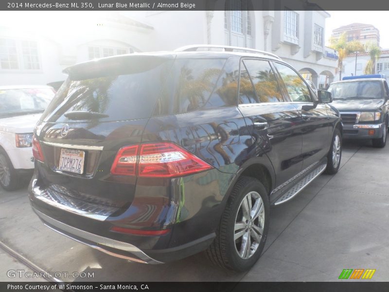 Lunar Blue Metallic / Almond Beige 2014 Mercedes-Benz ML 350