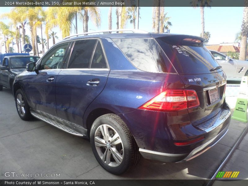 Lunar Blue Metallic / Almond Beige 2014 Mercedes-Benz ML 350