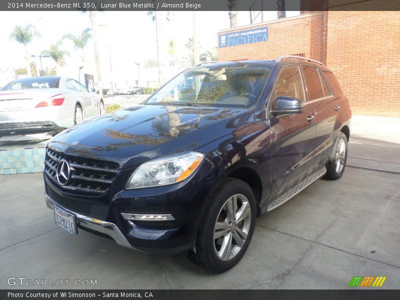 Lunar Blue Metallic / Almond Beige 2014 Mercedes-Benz ML 350