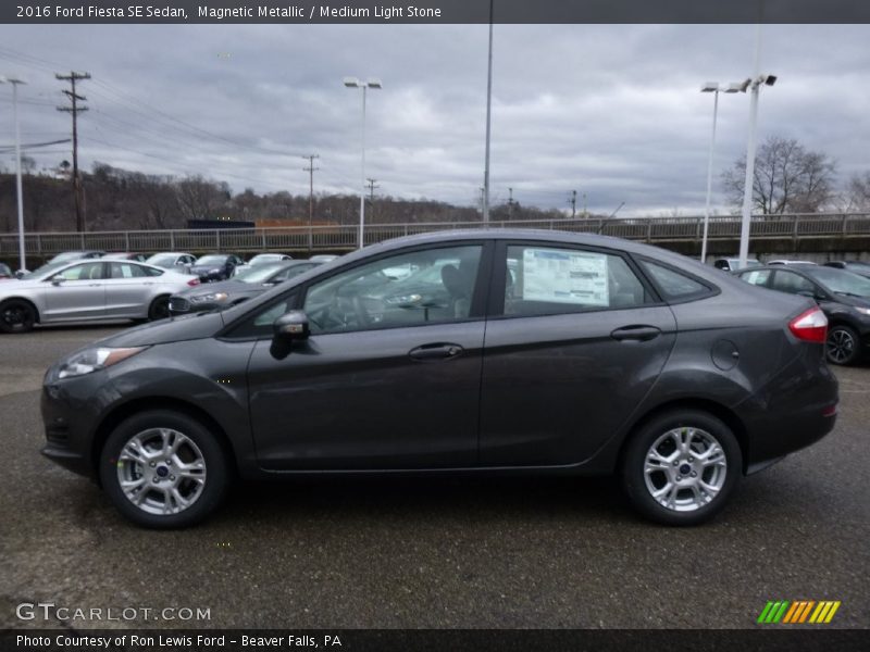 Magnetic Metallic / Medium Light Stone 2016 Ford Fiesta SE Sedan