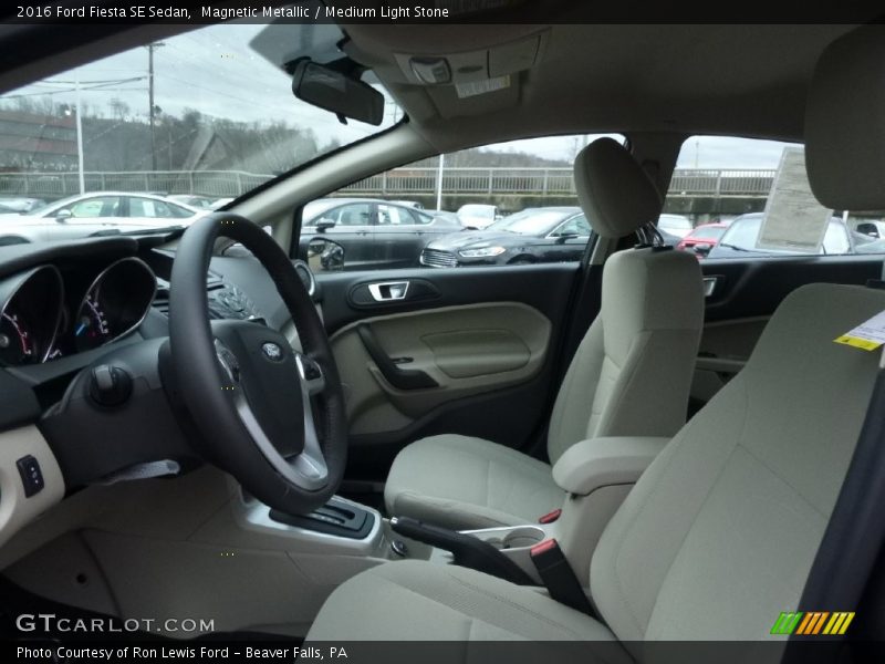 Magnetic Metallic / Medium Light Stone 2016 Ford Fiesta SE Sedan